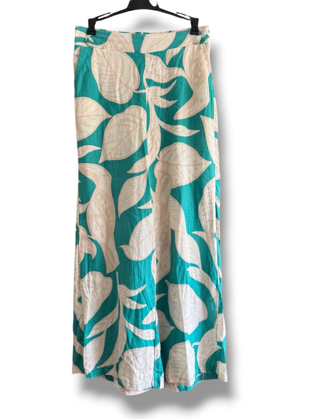 Rachel Zoe Linen Blend Wide Leg Cropped Pants